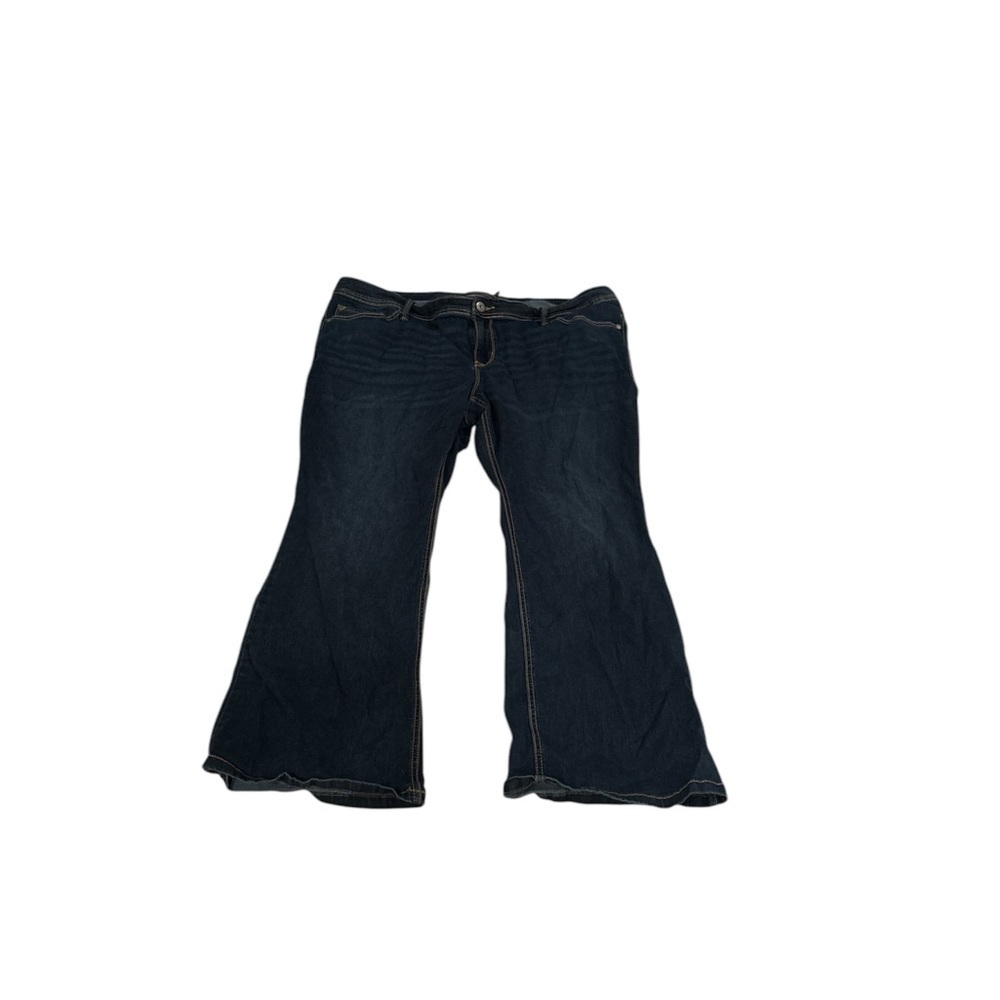 Torrid Luxe Slim Bootcut jeans woman's in a dark denim wash